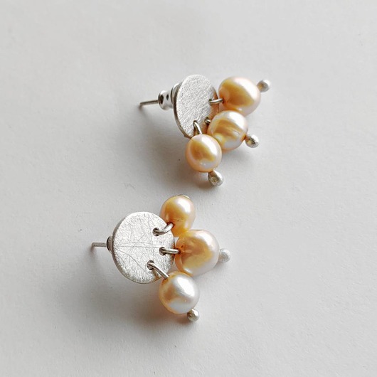 kolczyki z kamieniami Kolczyki OKRĄG