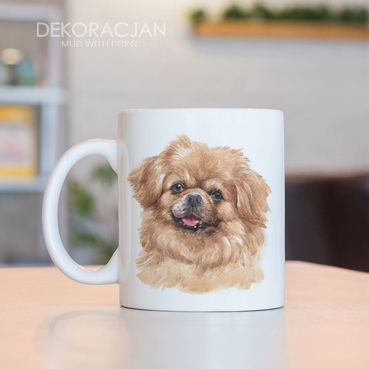 kubki Kubek Z Nadrukiem Pies Spaniel Tybetański