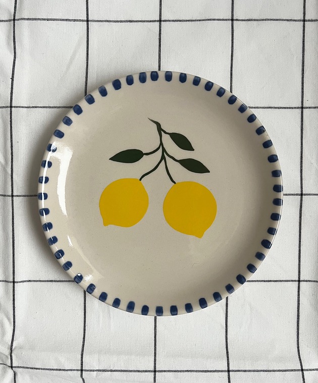 patery i talerze Talerz ceramiczny Lemons
