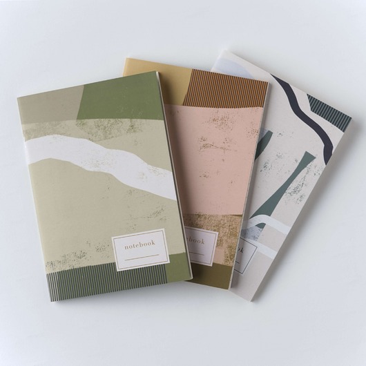 notatniki i albumy Zestaw 3 notesów A5 - seria ART