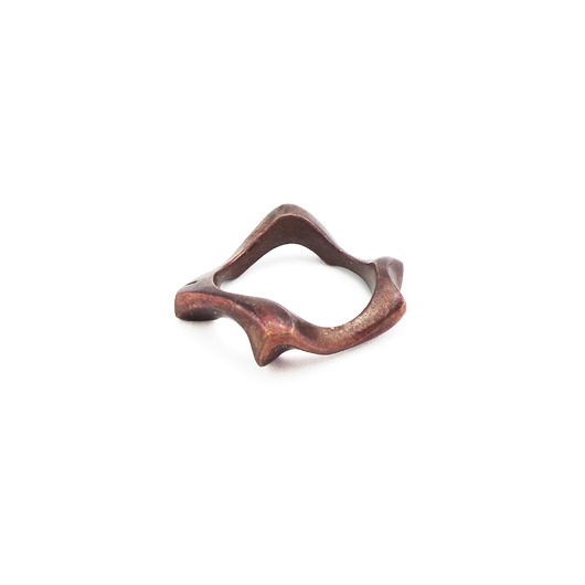 obrączki WAVES thick / copper RING