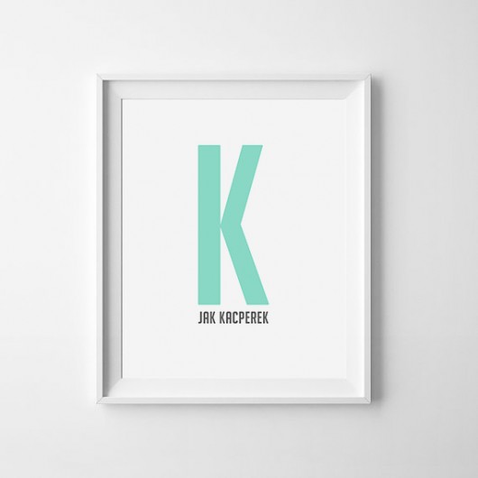 Obrazek z literką smalldesign
