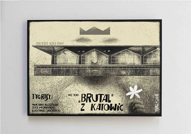 plakaty Plakat Dworzec Główny w Katowicach "Brutal"
