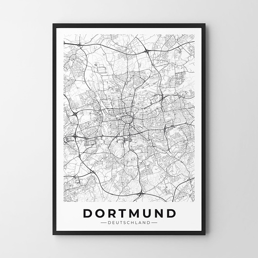 plakaty Plakat Mapa Dortmund