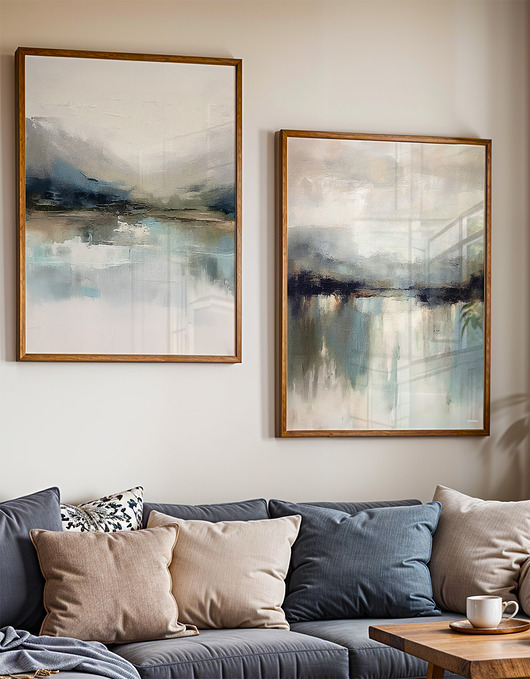 plakaty Zestaw plakatów - Abstrakcyjny pejzaż   (set235)