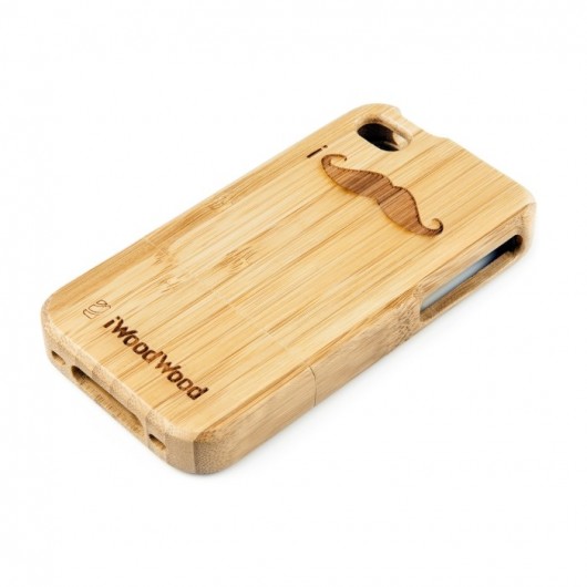 Bamboo iMoustache - drewniany iphone eko style iWoodWood