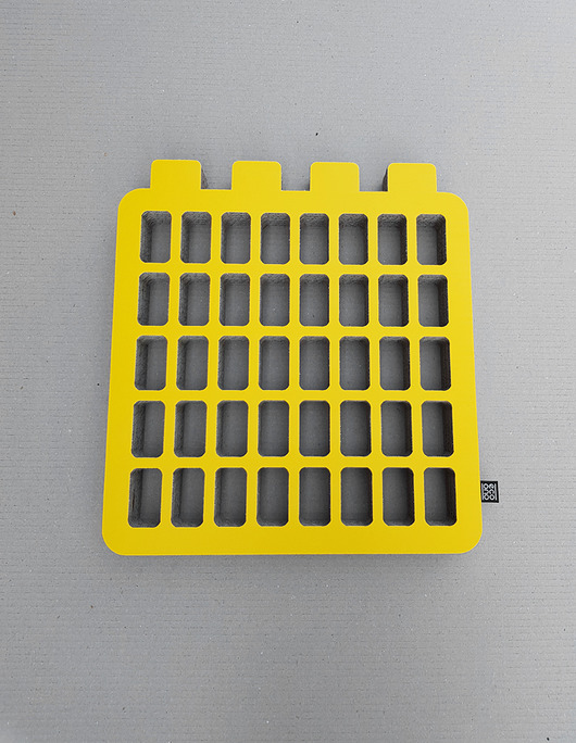 półki Półka na figurki typu lego ECO  żółty