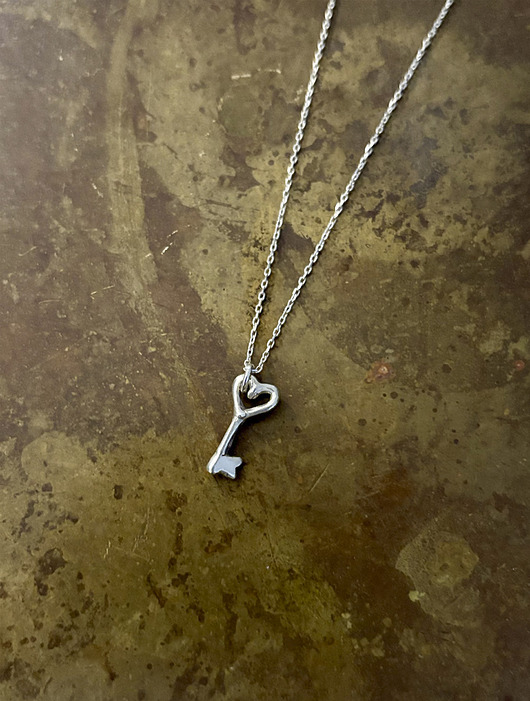 srebrne naszyjniki Kluczyk Friendship Key- Love Key- Heart Key- Naszyjnik