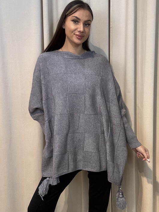 swetry damskie  Sweter oversize Grigio