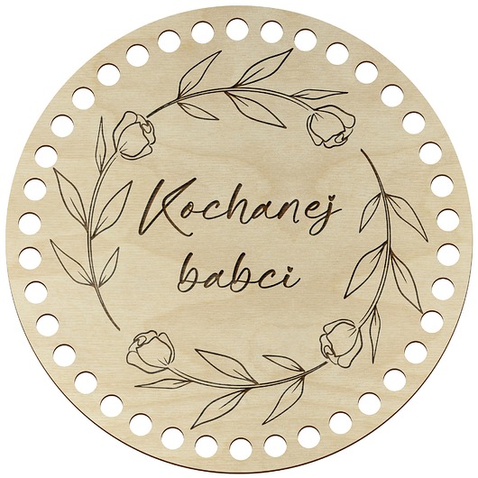 skrzynki, kufry i pudła Baza Spód Dno Koszyka 20cm do Szydełkowania Makramy Prezent na Dzień Babci