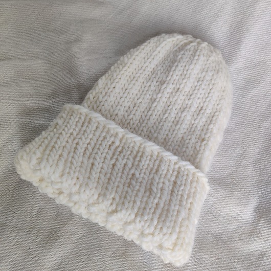 czapki damskie Czapka z wełny owczej śmietankowa WOOLLY śmietanka