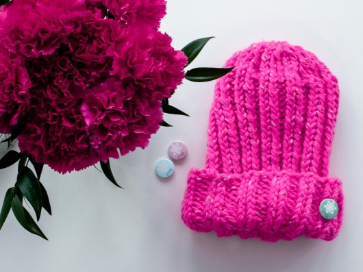Handmade Hat Fluo Pink BORBA