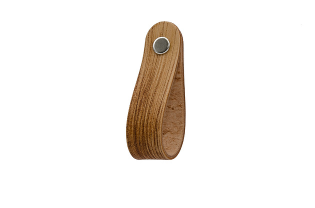 gałki do mebli Skórzany uchwyt meblowy COLORISO TAN WOOD