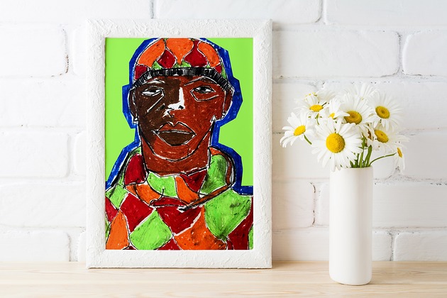 grafiki i ilustracje Green boy