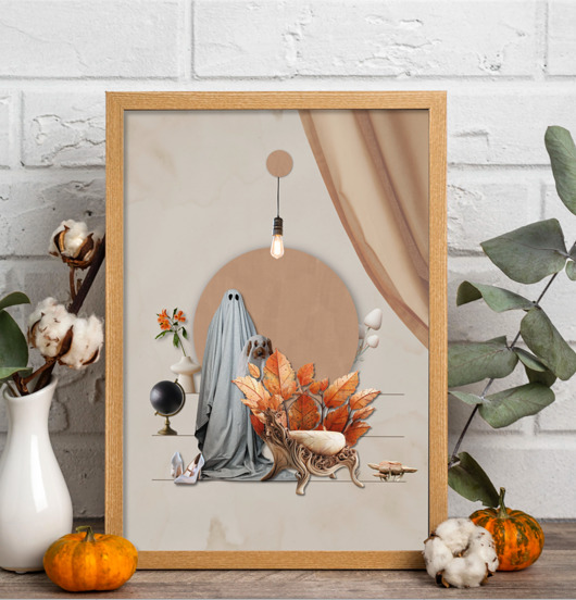 grafiki i ilustracje Plakat, kolaż Autumn Room