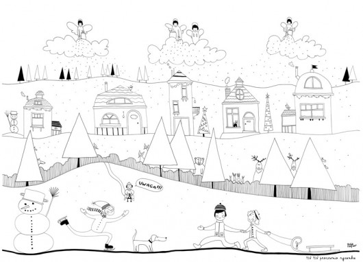 Boże Narodzenie - inne KOLOROWANKA XXL zima