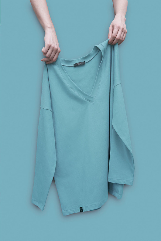 SKY V-neck Longsleeve DOT