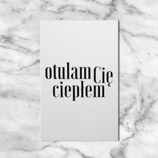 Kartka OTULAM CIĘ CIEPŁEM beleco