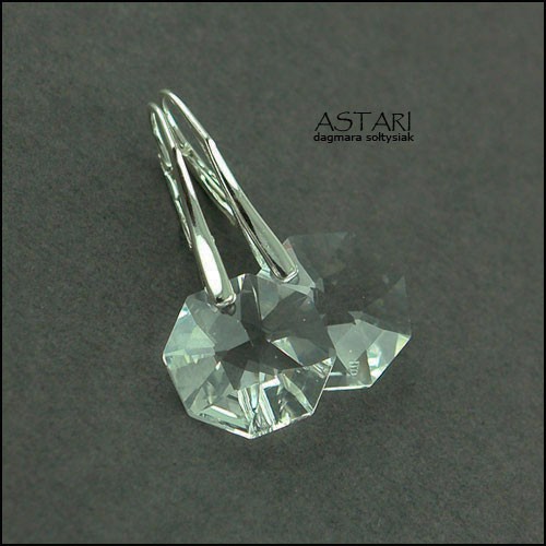 SREBRO I kryształ SWAROVSKI - CRYSTAL Astari