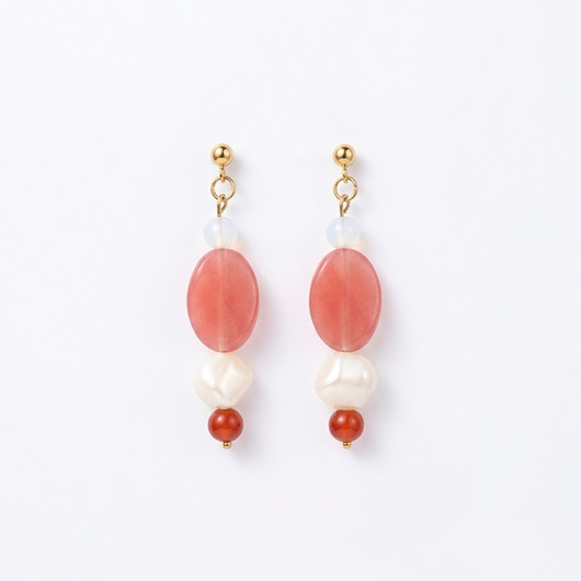 kolczyki z masy plastycznej Kolczyki Roses