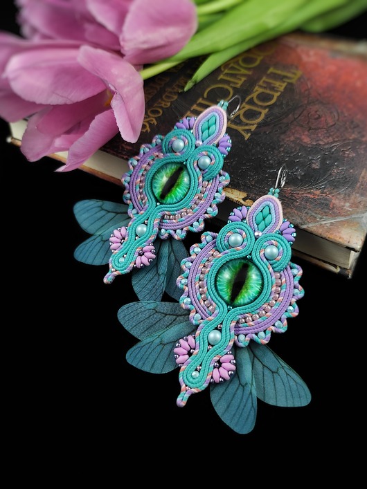 kolczyki soutache Fantazja kolczyki sutasz