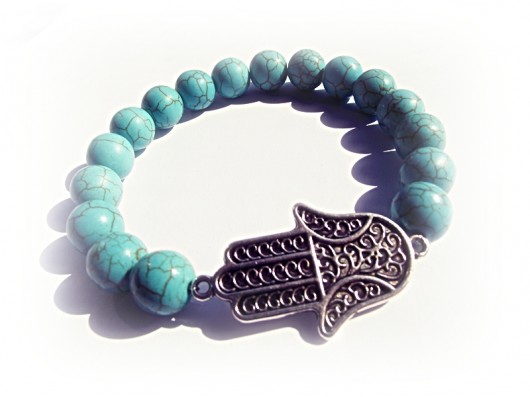 Hamsa w turkusie Czaki Bransoletki