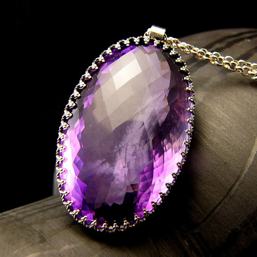 wisiory Naszyjnik Purple Spirit - Ametyst Srebro