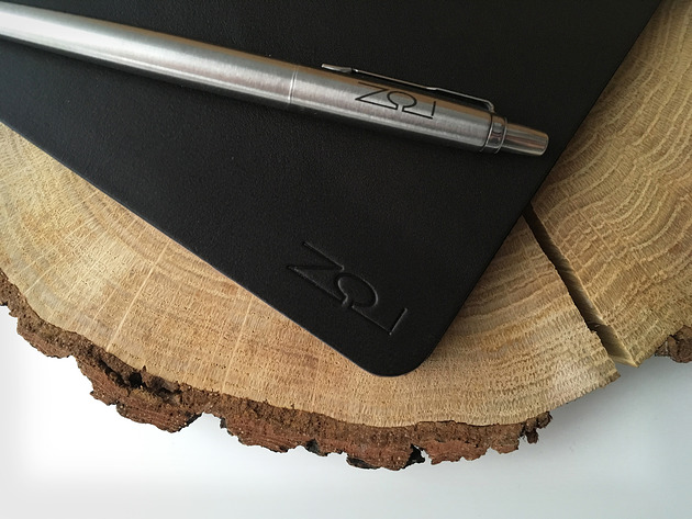 ZOI PURE BLACK wieczny skórzany notes ZOI