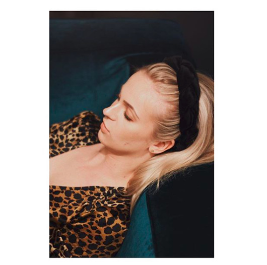 opaski do włosów Opaska aksamitna czarna