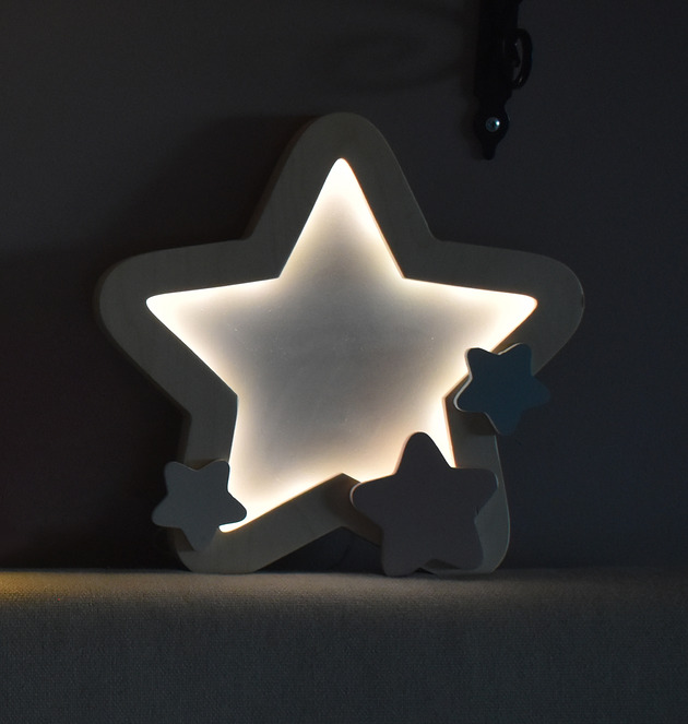 lampy do pokoju dziecka Lampka nocna UNKY - Gwiazdka