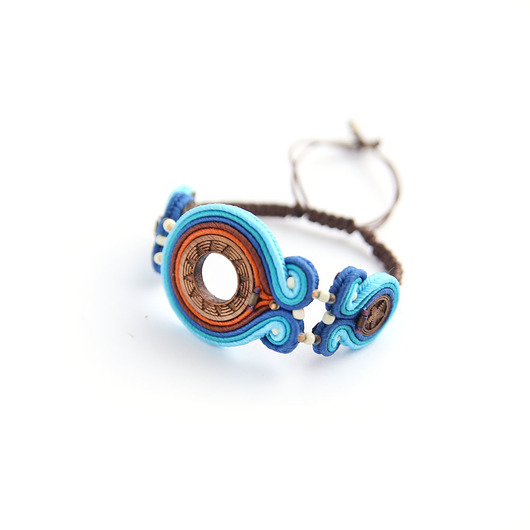 bransoletki soutache Eira bransoletka w stylu etnicznym