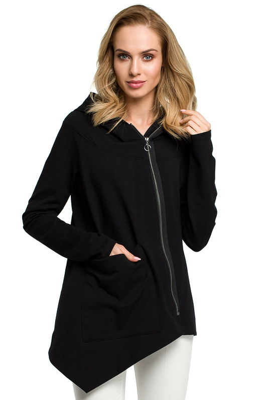 Asymetryczna bluza-czarna(M-390) MOE