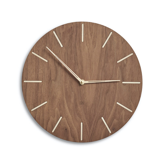 zegary Zegar ścienny drewniany, minimalistyczny
