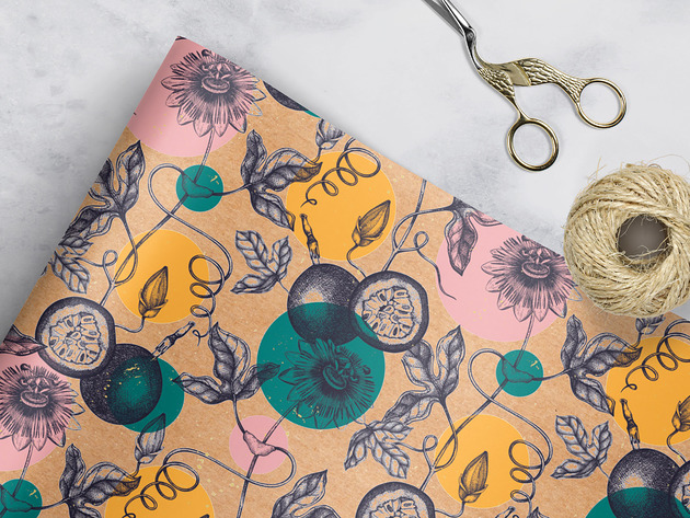 papier do pakowania - passion fruit kraft Wrap and Pack