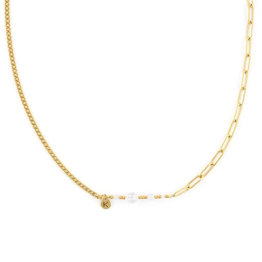 naszyjniki - inne Bestseller! Naszyjnik zodiakalny - Bliźnięta Pozłacana stal szlachetna