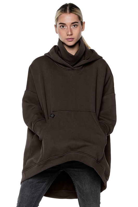 bluza z kapturem damska Bluza damska marki UNDERWORLD z kominem