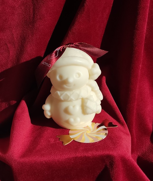dekoracje świąteczne Świeca z wosku sojowego ozdobna Bałwanek Snowman