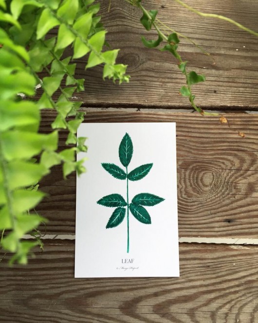 Leaf kartka pocztowa Margo Hupert