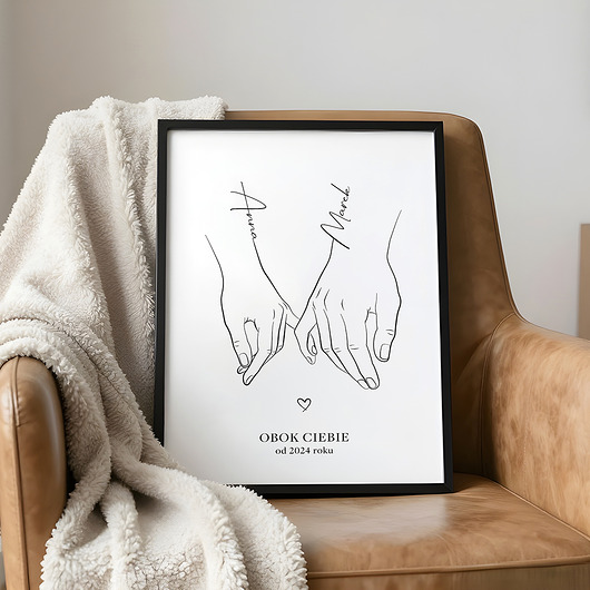 grafiki i ilustracje Plakat personalizowany Zakochani - 001