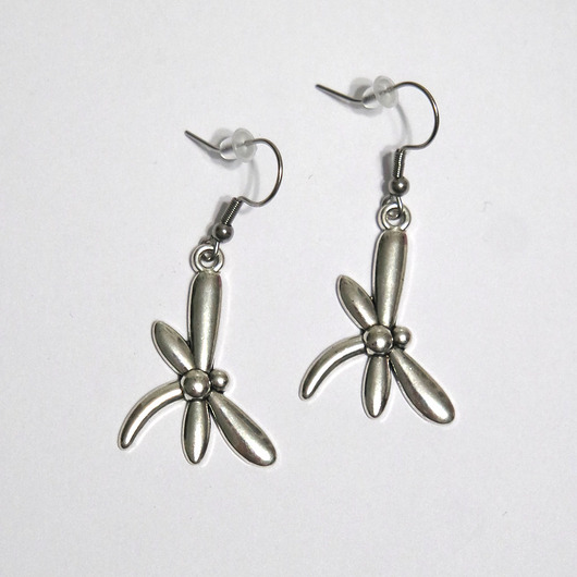 kolczyki - inne Kolczyki - Ważki średnie, skrzydło