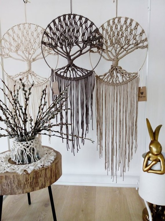 Drzewo życia średnica 40 cm od ręki Makrama Decor
