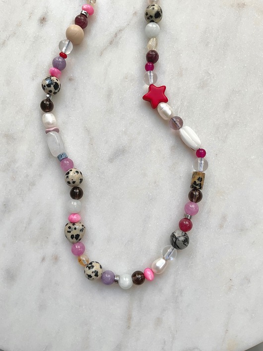 chokery Choker Funky Śliwka