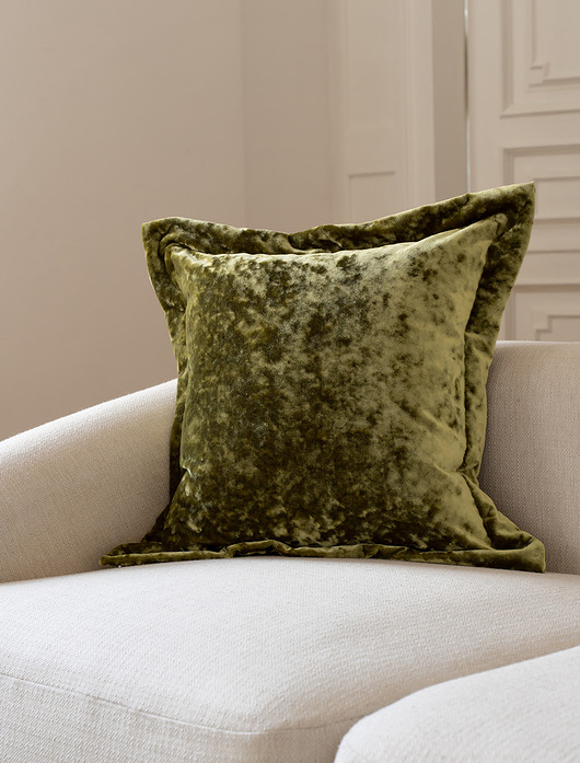 poduszki plecione Scala zielona duża poduszka dekoracyjna 60x60 Prestige Line
