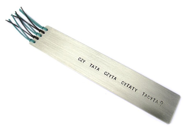 Zakładka - Czy tata czyta cytaty Tacyta? Hundred Bookmarks