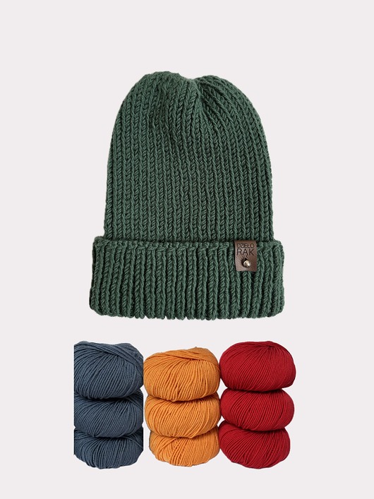 czapki i kapelusze męskie Czapka merino z klasycznym wywinięciem - kolor do wyboru