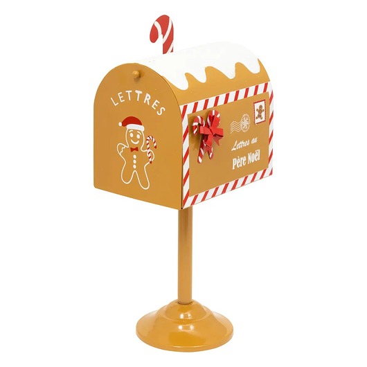 dekoracje świąteczne Skrzynka na listy świąteczna Gingerbread 32x16,5x12,5 cm