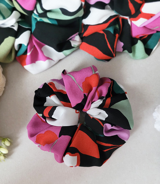 gumki do włosów Gumka Maxi Scrunchie Eksplozja kolorów