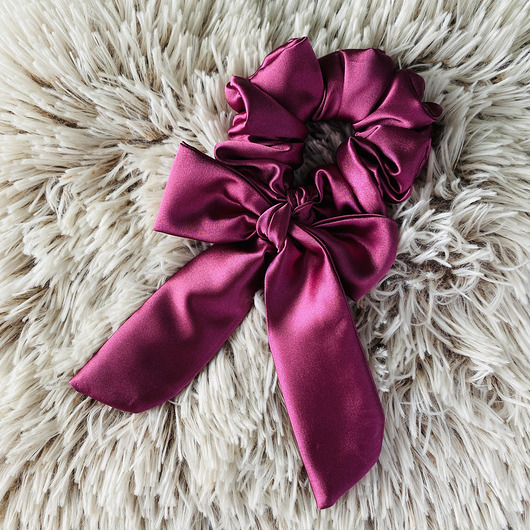 Satynowa gumka do włosów scrunchie Jagoda Nandi