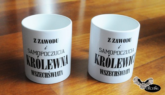 Zestaw kubków z królewskim motywem Sowia Aleja