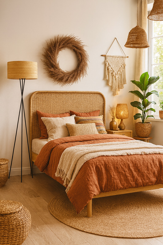 lampy podłogowe Nowoczesna lampa stojąca tripod w stylu boho PARYŻ BOHO